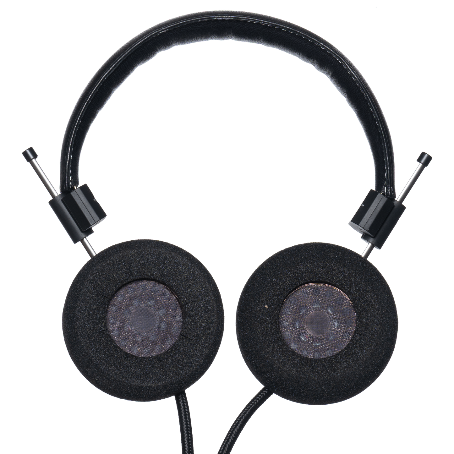 Photo of the SR325 Headphones with the ear cushions facing the camera.